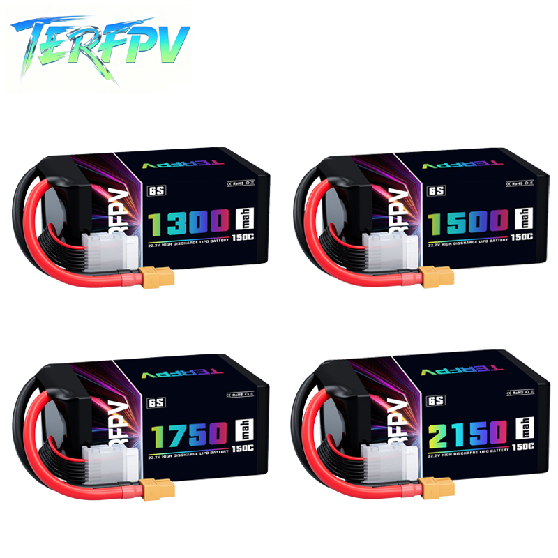 Drone Battery 3S - Batería Lipo TERFPV 6S 22.2V 1300/1500/1750/2150mAh
